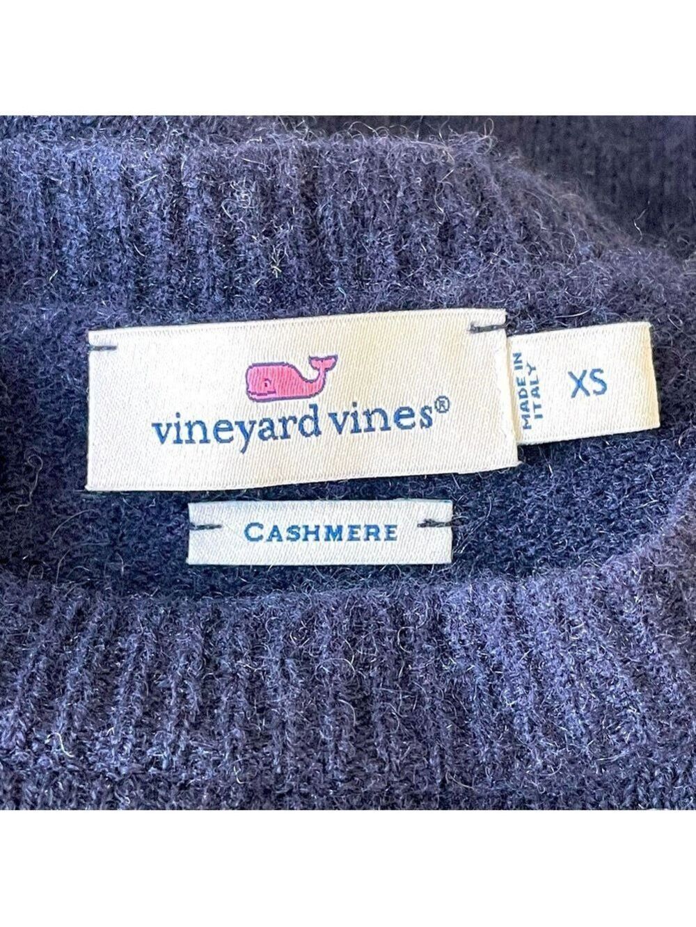Vineyard Vines Cashmere Crewneck Sweater Size XS - Picture 6 of 7
